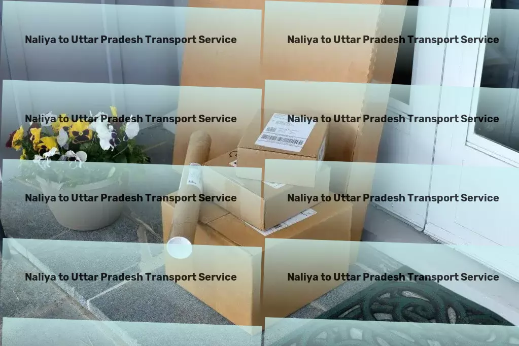 Naliya to Uttar Pradesh Bike Transport And Scooty Courier Urban logistics services